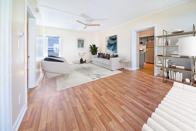 Living Room - digitally staged - 47 Pitkin St