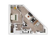 1 Bedroom | 1 Bath | 893 SF