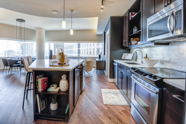 Open Kitchen - One Dallas Center Apartments