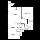 1 BR/1 BA