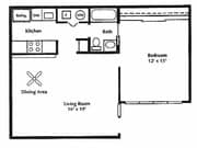1BR/1BA
