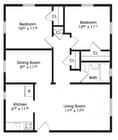 2BR/1BA
