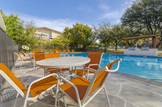 Pool with Table and Chairs
