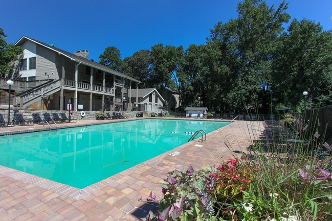 Pool Area - The Bluffs at Epps Bridge Apartments