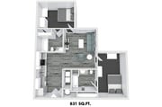 2 Bed 2 Bath B
