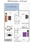 Two Bedroom - 1,100SF