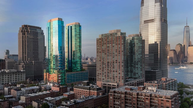 70 Greene Apartments and Jersey City Skyline