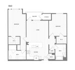 2 BR/2 BA floor plan Broadstone Mission Valley