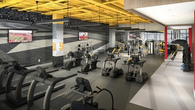 Fitness Center Rendering - Nine at College Park Phase I