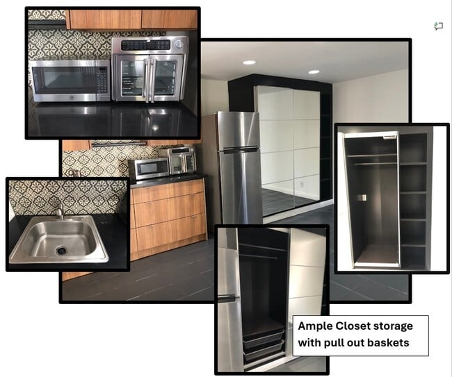 Built in closet with ample storage and pull out baskets. - 10655 Coraline Pl Unit 1