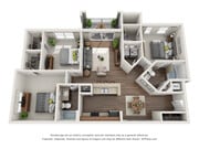 Plano de planta de Capri Cay Town Center At Lakeside Village