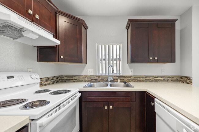 Two Bedroom One Bath - Kitchen - Village Green Senior Community