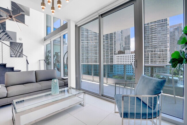 living space - 200 Biscayne Boulevard Way Unit 1403