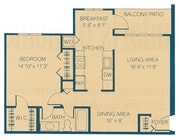 1br/1ba