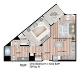 739 Sq. Ft.