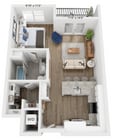 O2 floor plan Rivette Tower