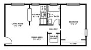 1BR/1BA