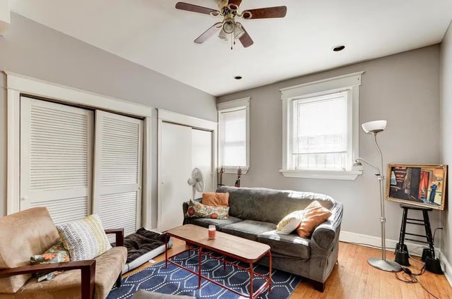 Sunny Living Room - 3002 11th St NW Unit Apt 2