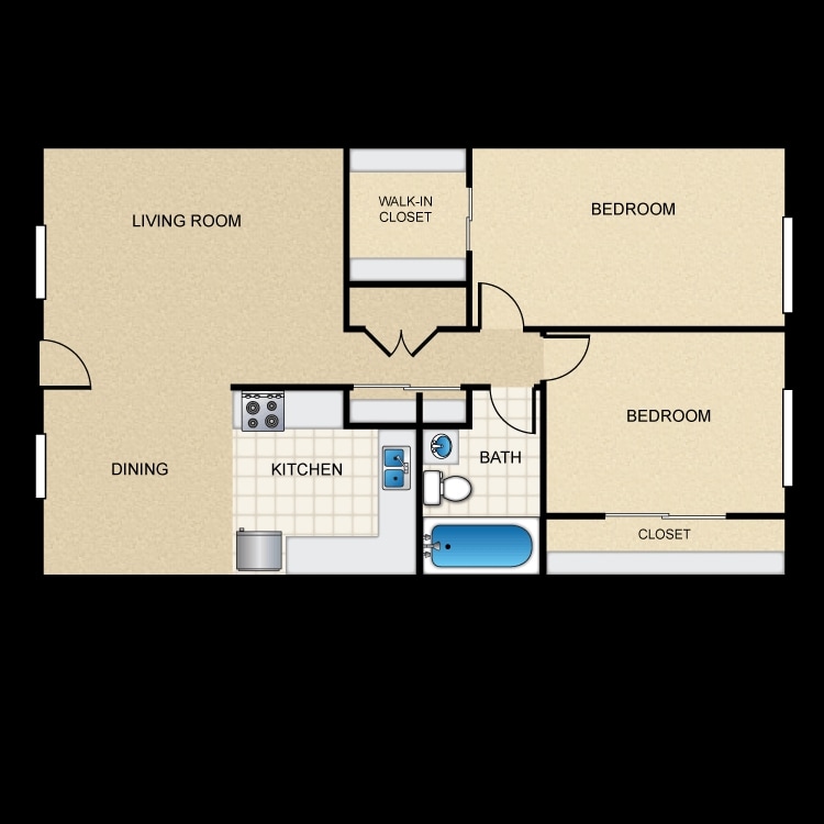 Floor Plan - 2 Bedroom