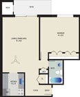 1 BR/ 1 BA (Style A1) | 685 sq. ft.