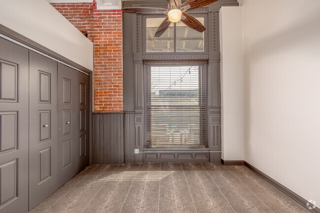 1BR, 1BA - 618SF - Bedroom - Historic Character. Modern Living.