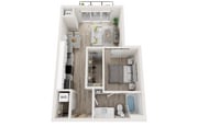 Plan A4 | 1 bedroom, 1 bathroom