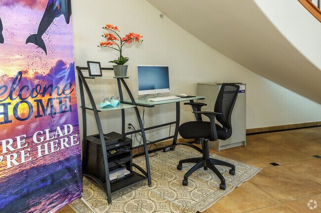 Resident's Business Area - Villas at Dolphin Bay Apartments