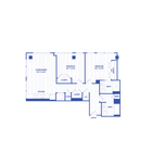B5 floor plan Watermark at Buzzard Point