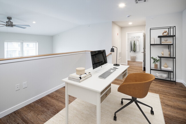 Loft apartment with hard surface flooring
