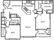 2BR/2BA