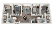 The Belvedere is a modern 4 Bedroom + 4 Bathroom apartment within walking distance to the University of Maryland, Baltimore. This floorplan has stainless steel appliances, luxury vinyl flooring and access to all the amenities Prosper has to offer including the 24-hour fitness center, terrace...