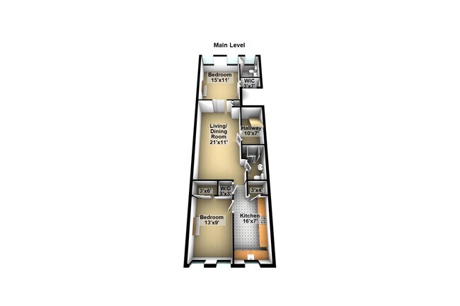 Floor Plan - 366 Lewis Ave Unit 2nd Floor