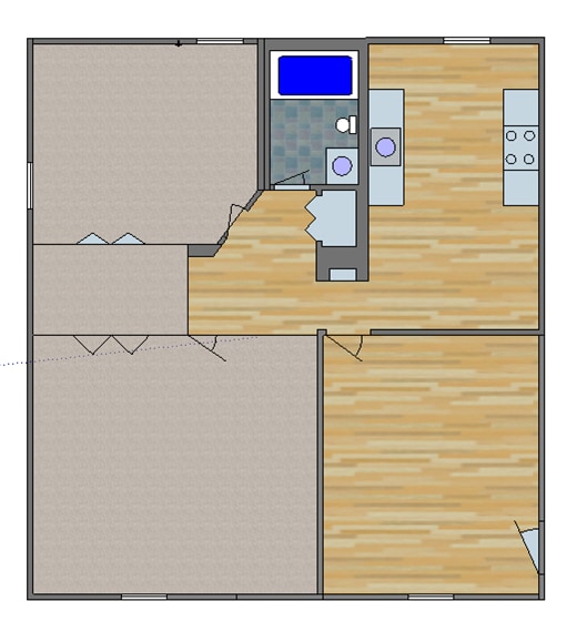 Floor Plan A - 122 South Debardeleben Street Unit A