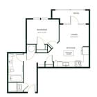 A1B floor plan The Hartley at Blue Hill