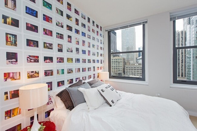 63 E Lake Apartments, habitación con vista a la ciudad de Chicago