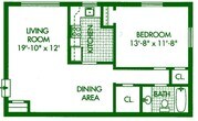 Apartamento de una habitación