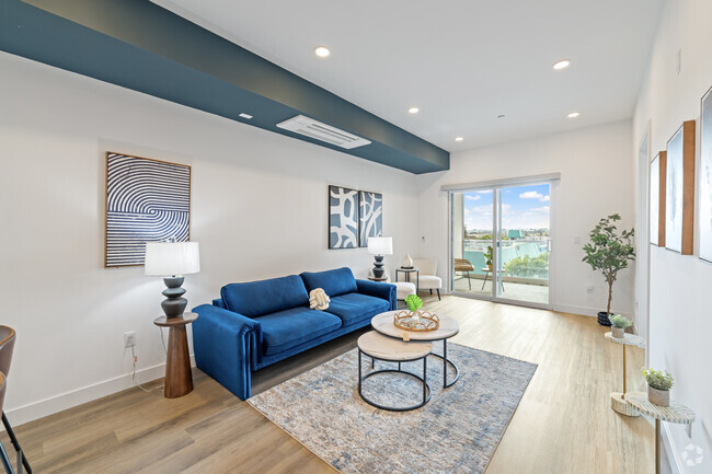 1BR, 1BA - 767SF - Living Room - The ONE Apartments