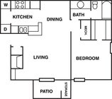 1BR/1BA