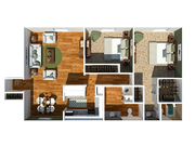 2 Bedroom, 1.5 bath