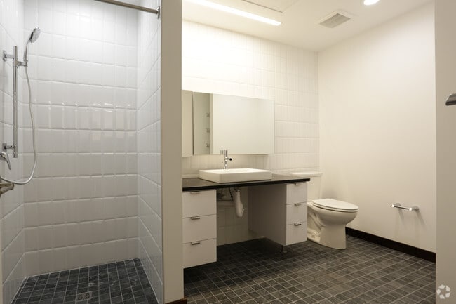 Subway tile shower