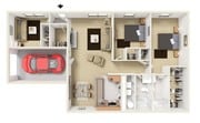 Princeton I 3D Furnished