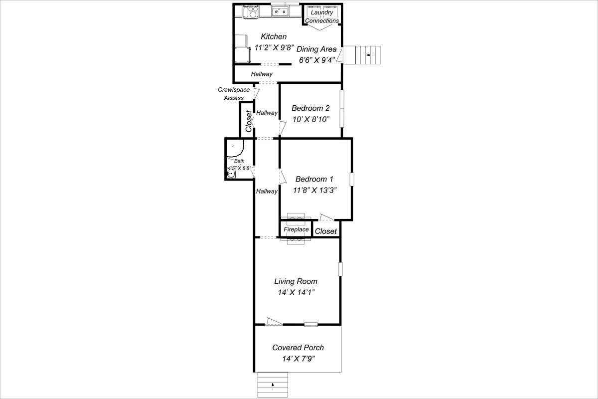 For Rent: 2BR, 1BA duplex - For Rent: 2BR, 1BA duplex Unit A
