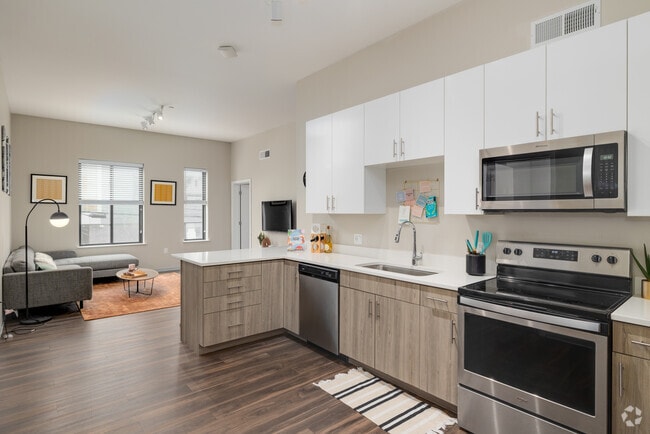 3BR, 2BA - 1,045SF - Kitchen/Living Room