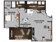 Bel-Aire with Sunroom - 1 Bed 1 Bath