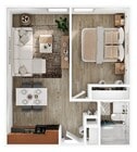 1BR/1BA - A1