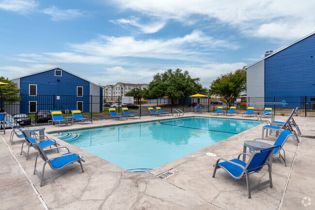 Refreshing Pool with Seating - The Bricks on 13th