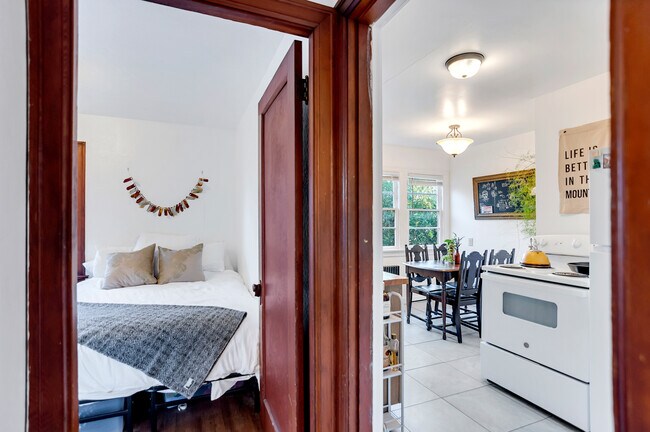 Unit A -Bedroom & Kitchen - 952 Highland Ave