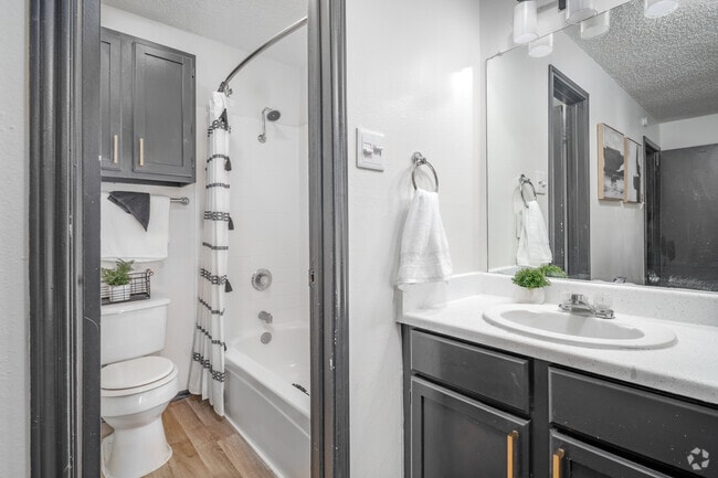 2BR, 2BA - 890SF - Bathroom 2 - The Row