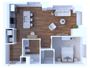 1 Bedroom/1 Bathroom-790