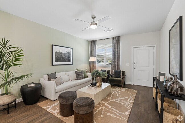 The Juniper 2BR, 2BA - 1,175SF - Living Room - Ascend at the Parkway